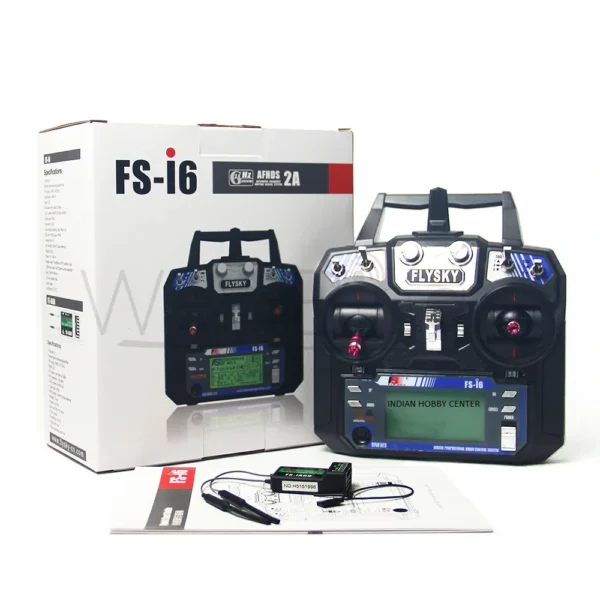 FlySky FS-i6 2.4G 6CH PPM RC Transmitter with FS-iA6B Receiver